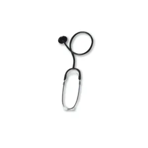 Estetoscopio de campana simple color negro para adultos, herramienta de auscultación médica profesional