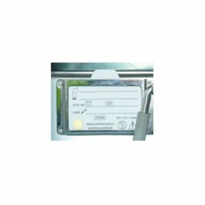Etiqueta autoadhesiva Wagner 550W para identificación contenedores instrumental con indicador de proceso por vapor