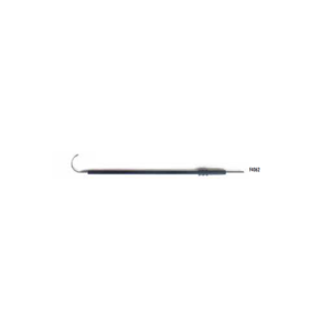 Electrodo de electrocirugia reutilizable de 150 mm con cuchilla curva, acero inoxidable diametro 2.38 mm, caja de 5 unidades