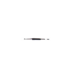 Electrodo de electrocirugía reutilizable de acero inoxidable con esfera de 4 mm y longitud de 70 mm, presentado en caja de 5 unidades.