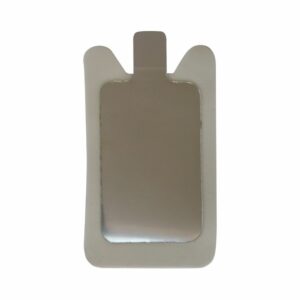 Placa electroquirúrgica foam tamaño 148 x 90 mm, sistema sin REM, conexión TAB, caja de 25 unidades