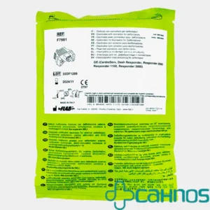 Electrodo desfibrilador adulto estándar GE con cable interior, compatible con modelos RESPONDER y CARDIOSERV