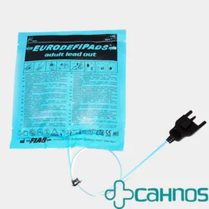 Electrodos desfibriladores estándar para adultos con cable externo. Parches, marca Mediana.
