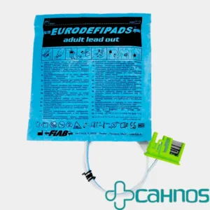 Electrodos desfibriladores estándar para adultos con cable externo. Parches para desfibrilador, marca Zoll Medical Corp.