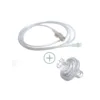 Tubo carboxiterapia compatible con Ryoblush macho/hembra de 150 cm con filtro