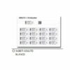 Brazalete de identificación láser MED adulto, color blanco, 283 mm x 28 mm, caja de 100 unidades, material papel-sintético con cierre adhesivo inviolable