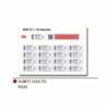 Brazalete de identificacion medica adulto color rojo fabricado en papel sintetico con cierre inviolable, medidas 283mm x 28mm