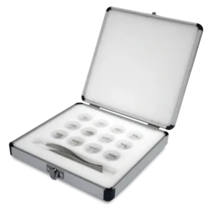 Juego de fracciones de pesas patrón clase M1 (1 mg – 500 mg) – 12 unidades para calibración de balanzas y verificación de básculas | OIML R111