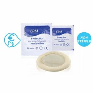 Funda sonda ecógrafo vaginal anal  Krystal látex  no lubricada no estéril 3,5x20cm.