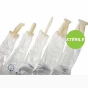 Funda sonda de ecógrafo Preoperatoria proteccion  Surgi Poli Cover TM de Poliisopreno libre de latex, estéril en forma de T. Medidas 15x244cm 3cm