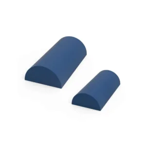 Cojin semicilindrico acolchado de 600x300x150mm recubierto en piel sintetica para soporte ergonomico y correccion postural