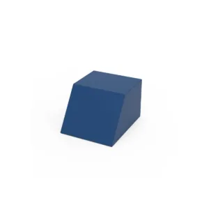 Cojín trapezoidal acolchado piel sintética 500x400x300/160 mm para rehabilitación y fisioterapia