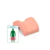Soporte para pierna doblada acolchado con recubrimiento piel sintética para rehabilitación y posicionamiento médico