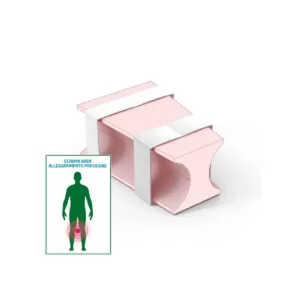 Posicionador de pierna tipo yunque dimensiones 300x450x150mm soporte medico quirurgico