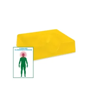 Posicionador oftálmico de gel blanco de 310x250x73mm para procedimientos médicos de inmovilización ocular