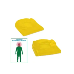 Reposacabezas tipo cuna oftálmico de gel blanco 190x216x38 mm para soporte cabeza ocular