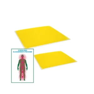 Posicionador cuadrado de gel 400x400x10 mm para quirófano y UCI