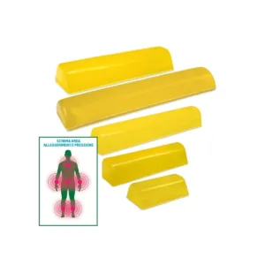 Posicionador semicilíndrico de gel 470x150x120 mm para soporte ergonómico y prevención de úlceras por decúbito