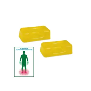 Posicionador de gel para talón 160x85x50 mm, soporte ergonómico y protección contra presión en cuidados médicos