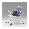 Silla andador RCN con altura ajustable, 6 ruedas dobles y freno, capacidad 150 kg, asiento acolchado espuma PU y bolsa portaobjetos