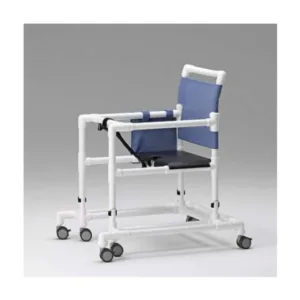Silla andador RCN con altura ajustable, 6 ruedas dobles y freno, capacidad 150 kg, asiento acolchado espuma PU y bolsa portaobjetos