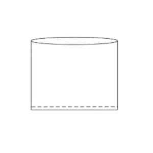 Funda protectora transparente para mampara de 128x102 cm, polipropileno, 50 unidades