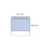 Funda para casete de rayos X de 61x64 cm con revestimiento retirable, polietileno transparente, presentación de 48 unidades