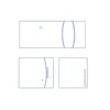Funda para casete de rayos X estándar 61x64 cm, polietileno transparente, caja 50 unidades