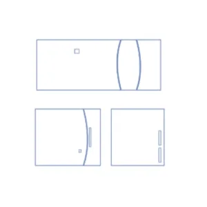 Funda para casete de rayos X estándar 61x64 cm, polietileno transparente, caja 50 unidades