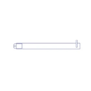 Funda para videocámara telescópica de 8 x 200 cm con pestaña, polietileno transparente, caja 25 unidades