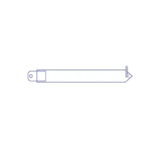 Funda para videocámara ICE4245 de polietileno transparente con pestaña para cable telescópico y tiras adhesivas, dimensiones 18 x 250 cm
