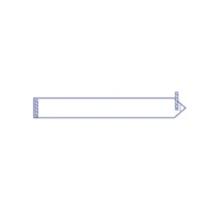 Funda para videocámara modelo ICE4250 de polietileno transparente con funda para cable inverso y tiras adhesivas, dimensiones 13 x 244 cm