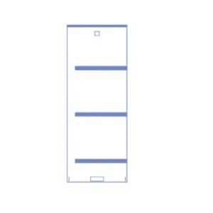 Paño para arco en C modelo ICE4400R transparente 104x188 cm con tiras adhesivas y bandas elásticas