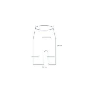 Paño para miniarco en C ICE4420 con película transparente y sujeción elástica