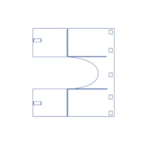 Paño estéril ICE4430 para miniarco en C, polietileno transparente con banda elástica y fijación adhesiva, compatible Fluoroscan y OEC6600/6800
