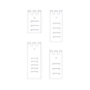 Funda Zeiss MD 65 mm de polietileno transparente con ajuste para 3 pares de oculares y 3 cintas adhesivas