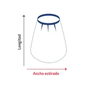Fundas intensificadoras de imagenes circulares con elástico 56 x 40 cm, Ancho estirado 80cm