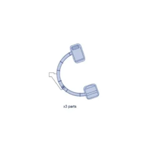 Kit estéril para arco en C tamaño completo con paño 8/10 x 205 cm y fundas elásticas 75 x 75 cm