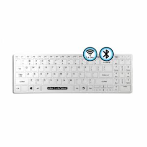 Teclado higiénico inalámbrico IT'S COOL FLAT WIRELESS superficie plana lavable IP65 para entornos médicos