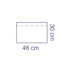 Campo aislante estéril de polietileno con adhesivo medidas 46 x 61 cm