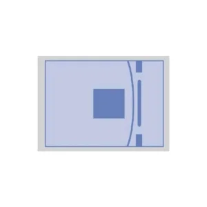 Campo oftalmológico estéril fenestrado de 48x41 cm con abertura de 13x10 cm para cirugía ocular