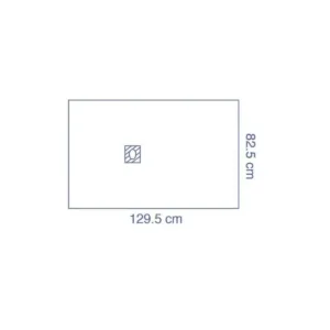 Campo oftalmológico estéril con fenestración de 13x11 cm y dimensiones 83x129 cm