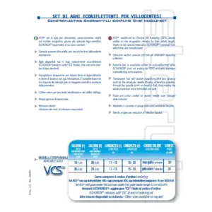 IOCVSMP002 Set de agujas para muestreo de vellosidades corionicas 20G 2