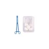 Set preparacion piel con pinza forceps y torundas TNT