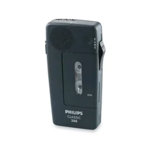 Pocket Memo 388 grabadora analógica Philips con correa de muñeca, cinta modelo 005 y 2 baterías AA, Ref.LFH0388
