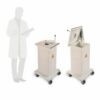 LP00034045 Papelera blindada con ruedas LME. Compatible con cajas DASRI. Para el desecho de residuos de los servicios de Medicina Nuclear foto 1