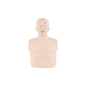 Maniquí de RCP modelo Vincent con retroalimentación visual y audio, incluye almohadillas, control remoto y bolsa de transporte