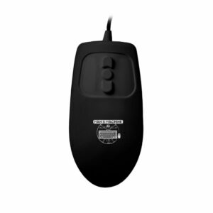 Ratón médico USB Mighty Mouse color negro, diseño hermético y sumergible