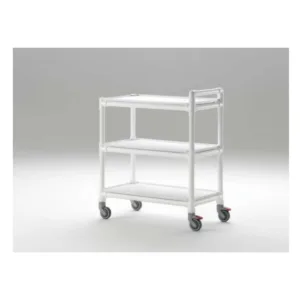 Carro auxiliar grande con ruedas RM compatible y 3 bandejas de trabajo