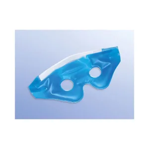 Mascarilla de frío-calor para migraña con gel azul transparente, flexible a temperaturas bajo cero, ideal para terapia de dolor de cabeza y recuperación